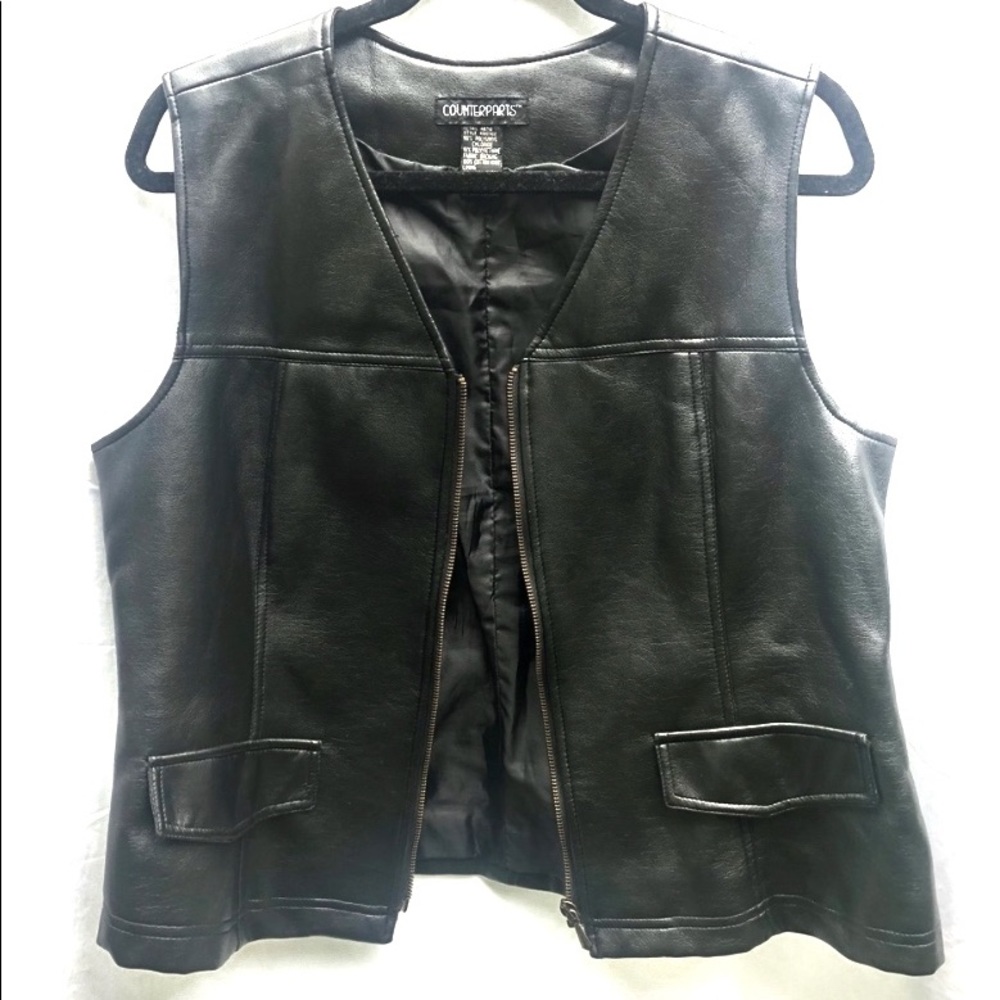 LAST CHANCE - Faux Leather Vest